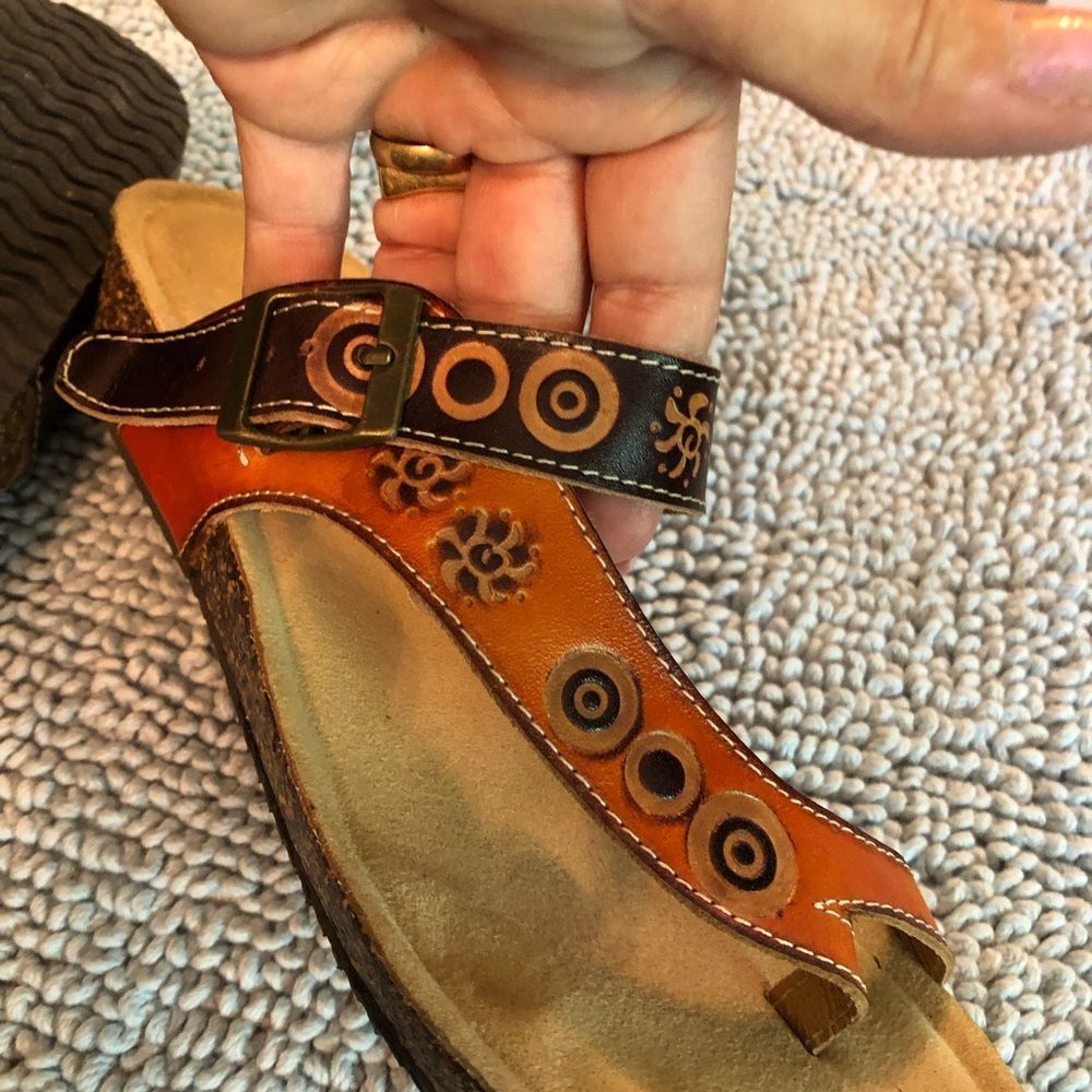 Spring step L’artiste slip on sandals size 38